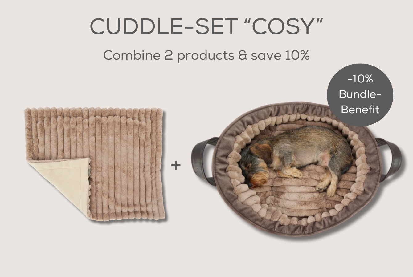 Cuddle sets for dogs – dog bed & blanket | Leopold's Finest | Leopold's ...