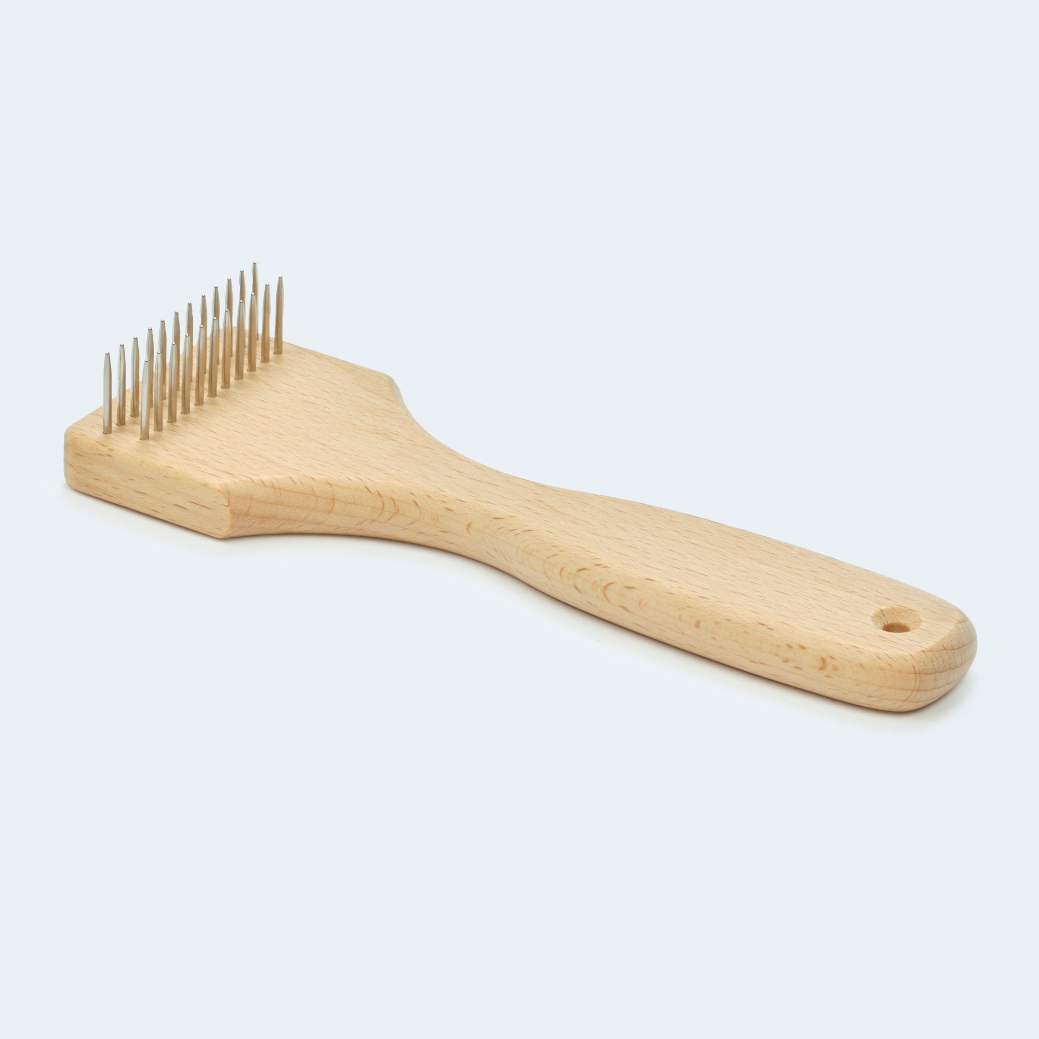 Hundekamm langhaar mit Buchenholz