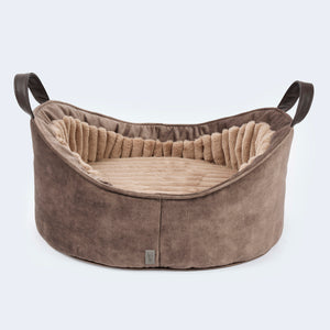 Orthopädisches Hundebett Dackel braun