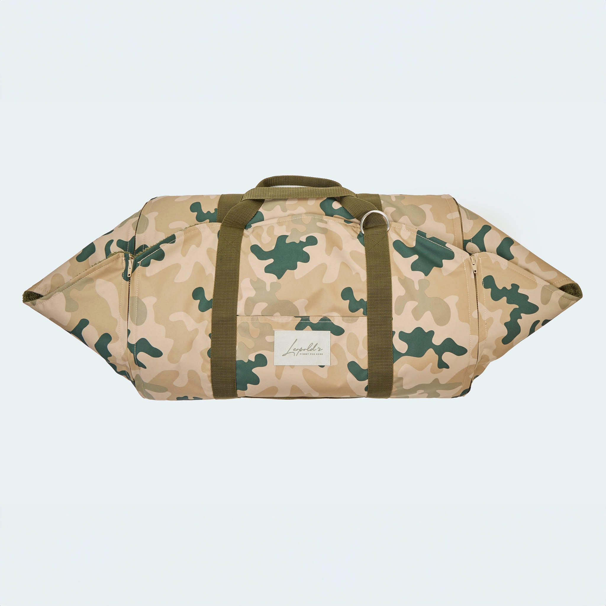 4 in 1 Travel Bag Allrounder – Hundetasche und Decke in einem [camouflage hell]
