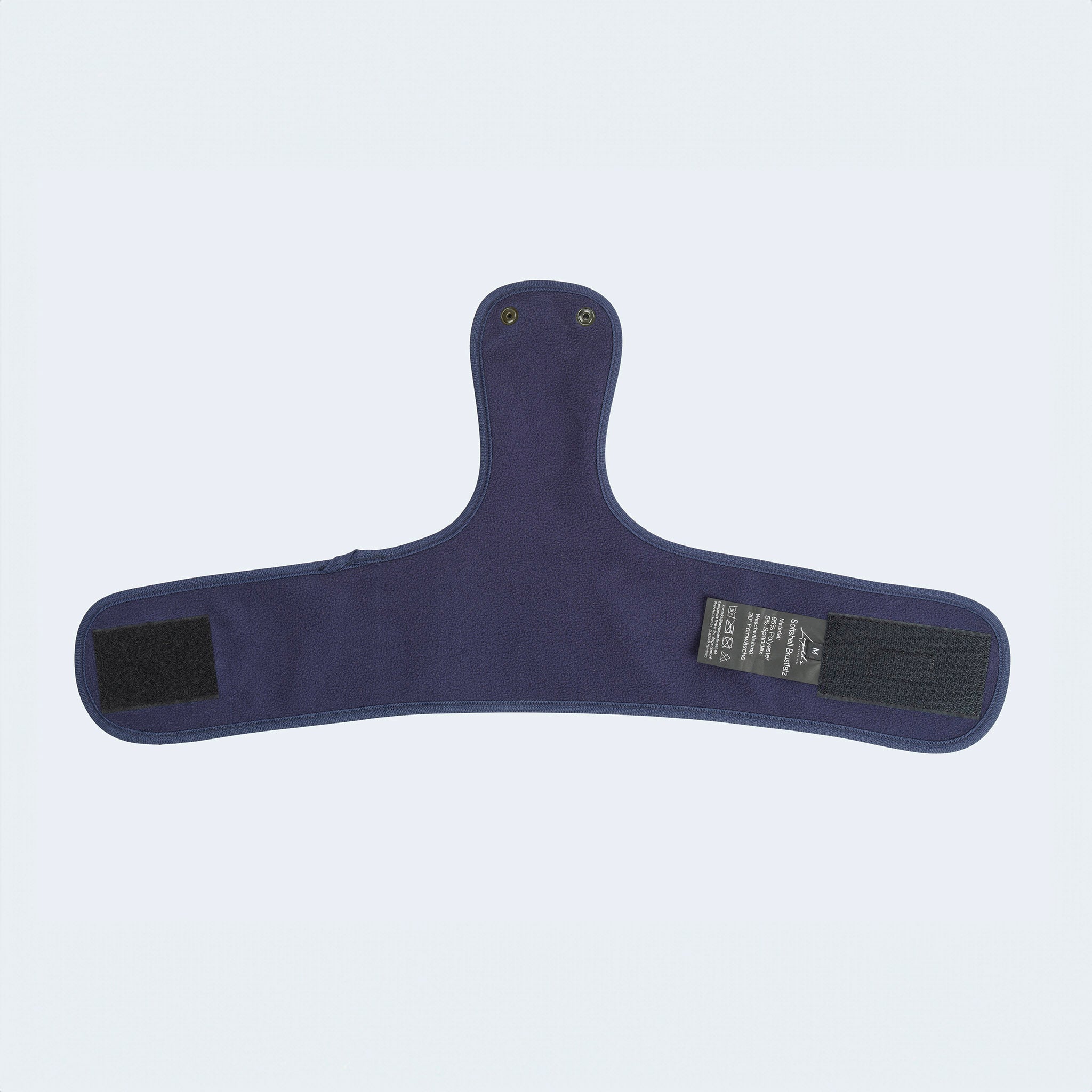 Leopold's Finest | Ersatz Bauchschutz für Softshell-Hundemantel in blau für Dackel und kleine Hunde.