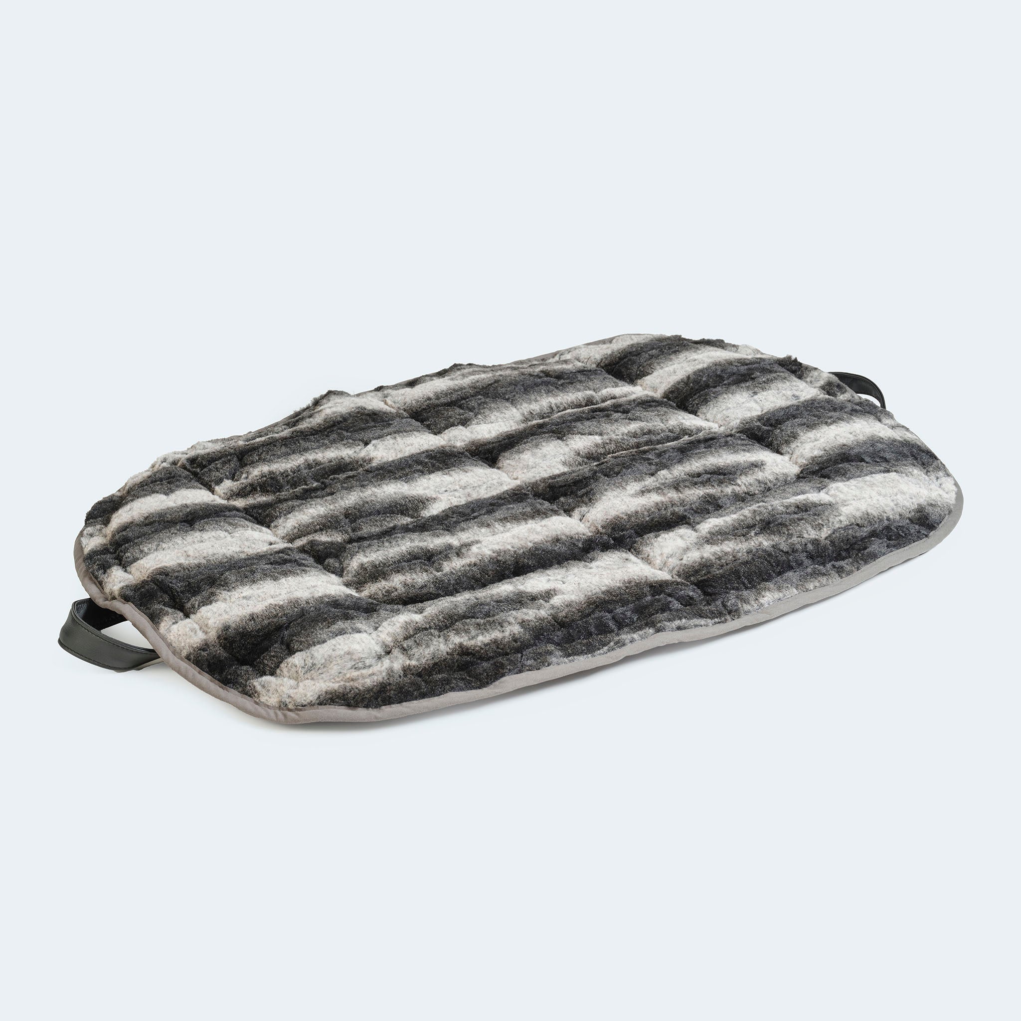 Hundekissen CosyCloud in Chincilla-Optik in flacher Form von oben