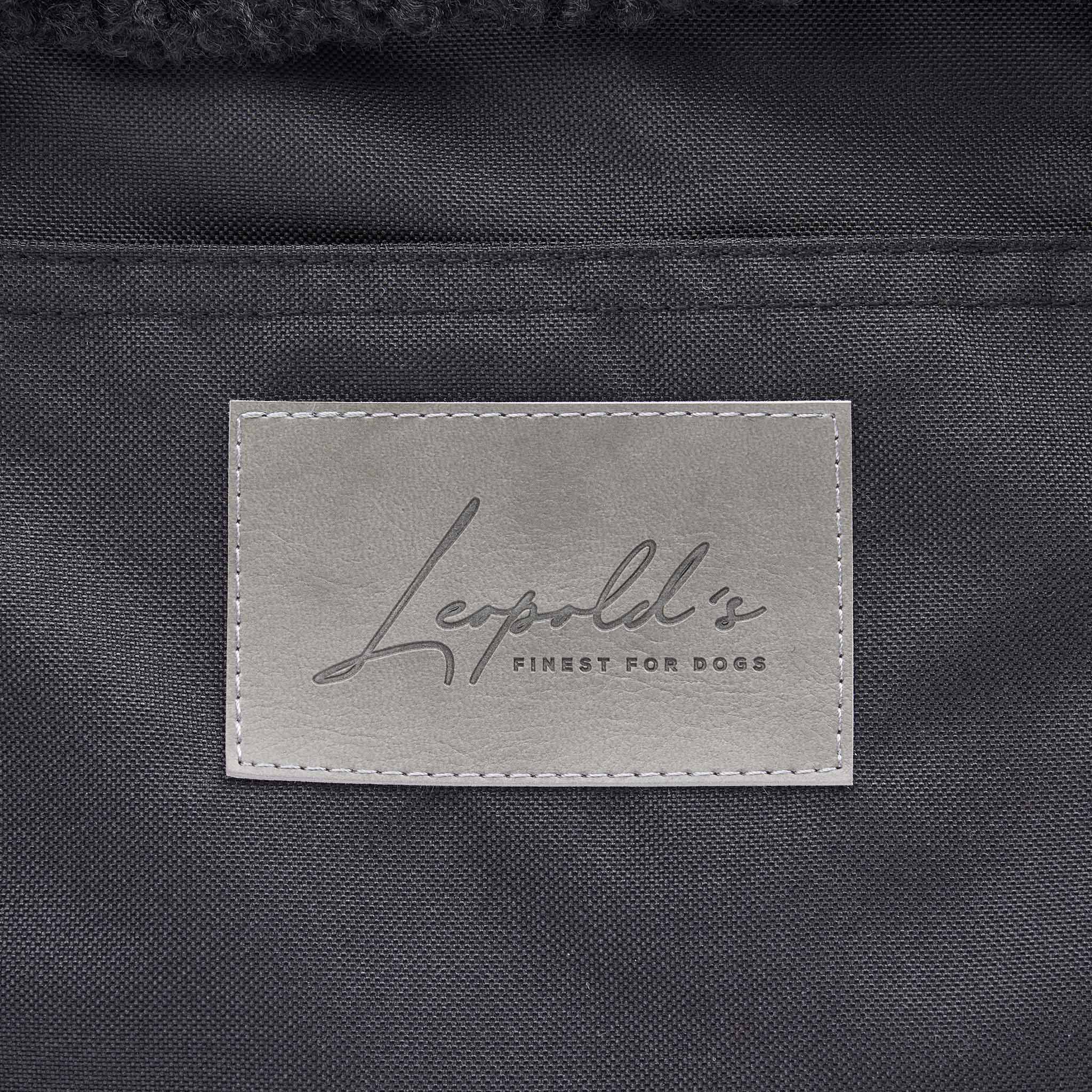 Hundetasche EasyLuxe Nahaufnahme Logo Leopold's Finest for dogs [beige]