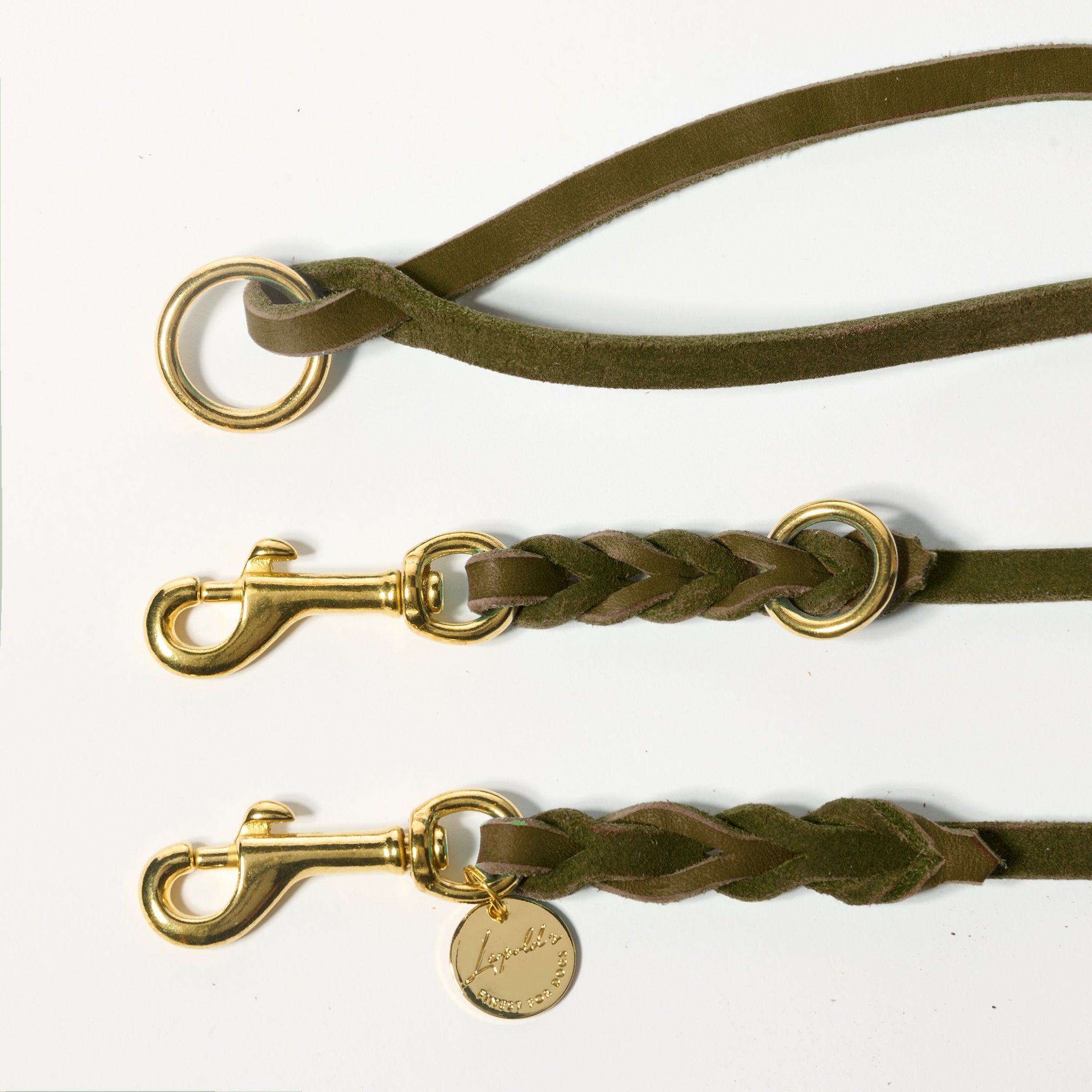 Hundeleine verstellbar Fettleder Leopold's     - von Leopold´s kaufen bei leopolds-finest