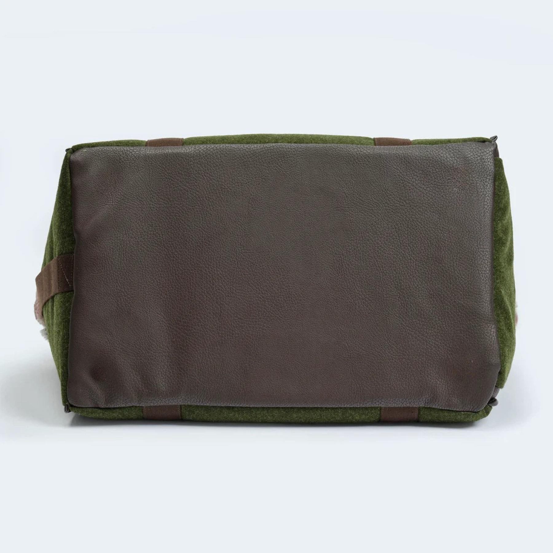 Hundetasche München aus Loden für Dackel und kleine Hunde grün Bodenansicht