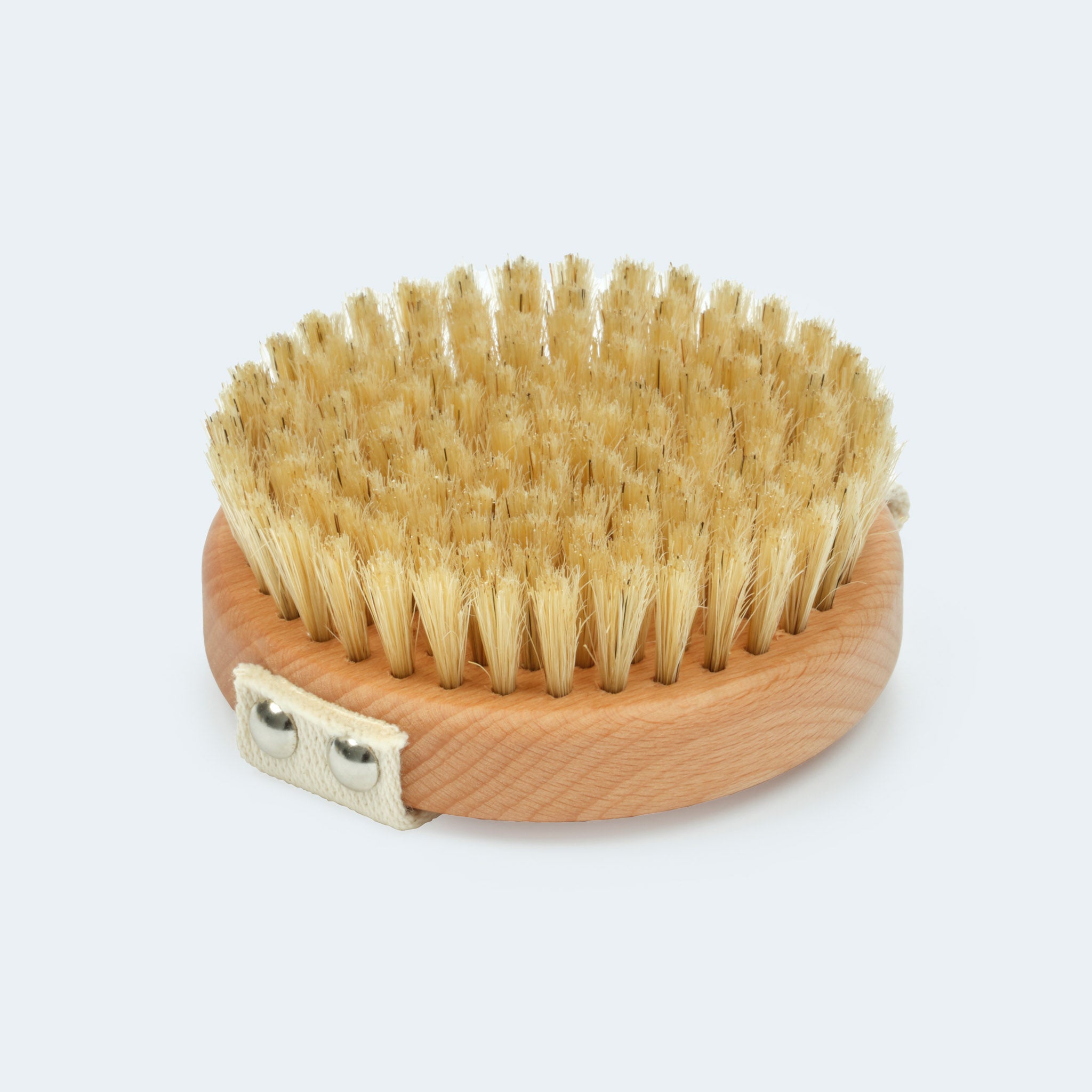 Welpenbürste rund mit weichen Schweineborsten und Handschlaufe