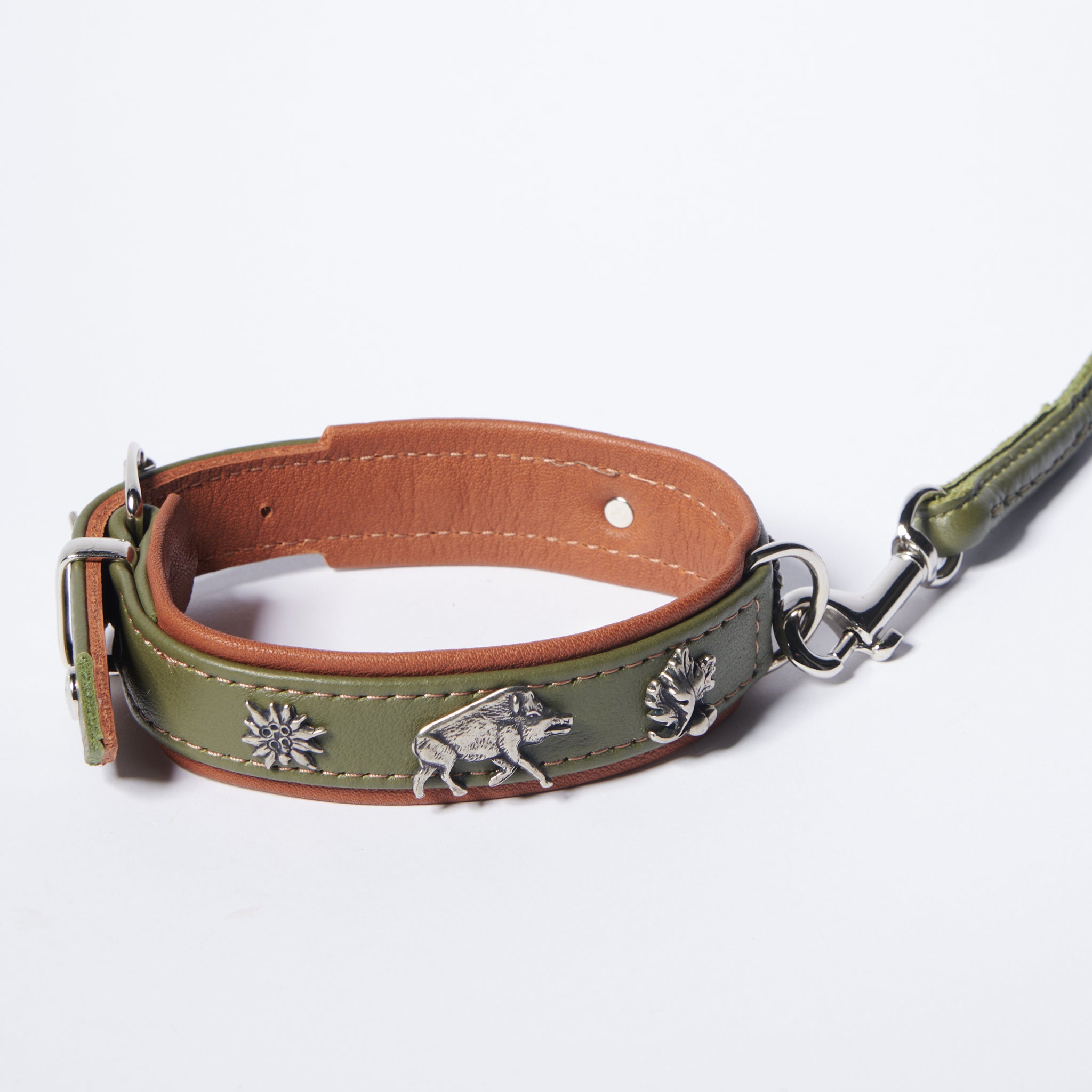 Hundehalsband Dackel Waldsheriff     - von Maul Ledermanufaktur kaufen bei leopolds-finest