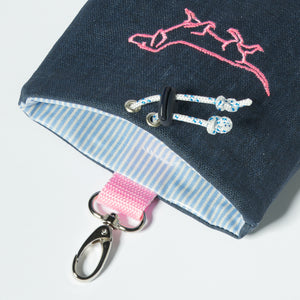 Leckerlibeutel Dackel navy     - von Hamburger Hund kaufen bei leopolds-finest